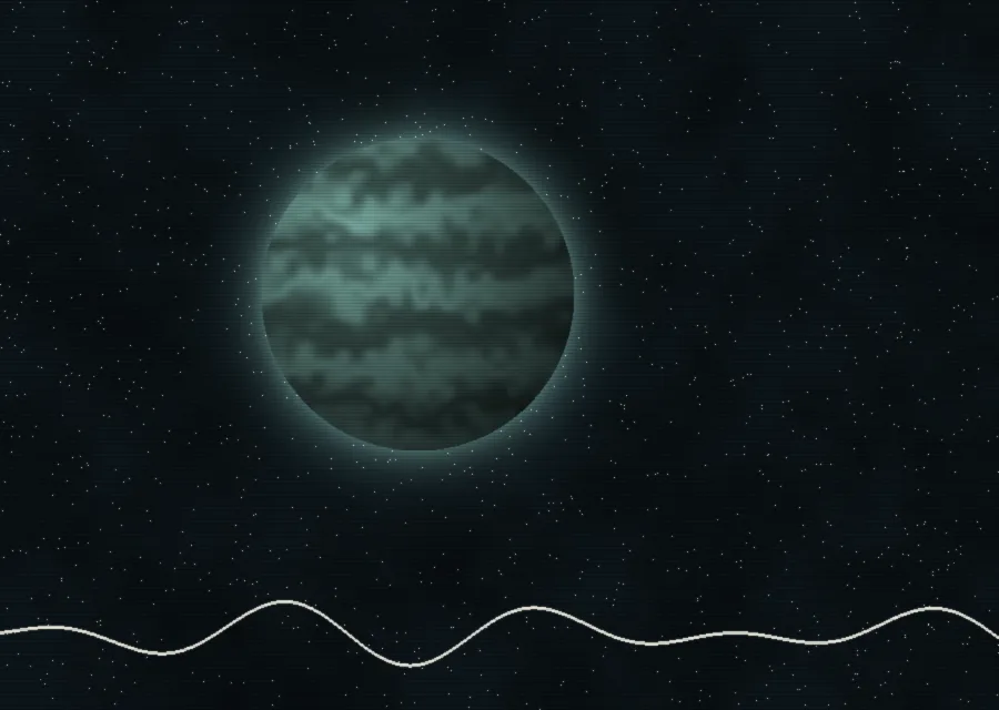 Vue d’artiste imaginaire de Gliese-Ø Nocturne